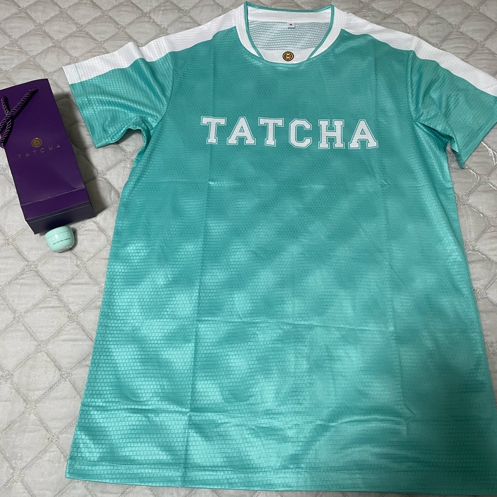 Tatcha jersey size M, mini water cream, bag